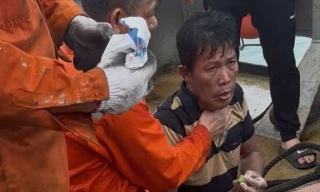 Cứu sống một trong ba người, bị sóng cuốn trôi, sau 2 ngày mất tích ở Lý Sơn